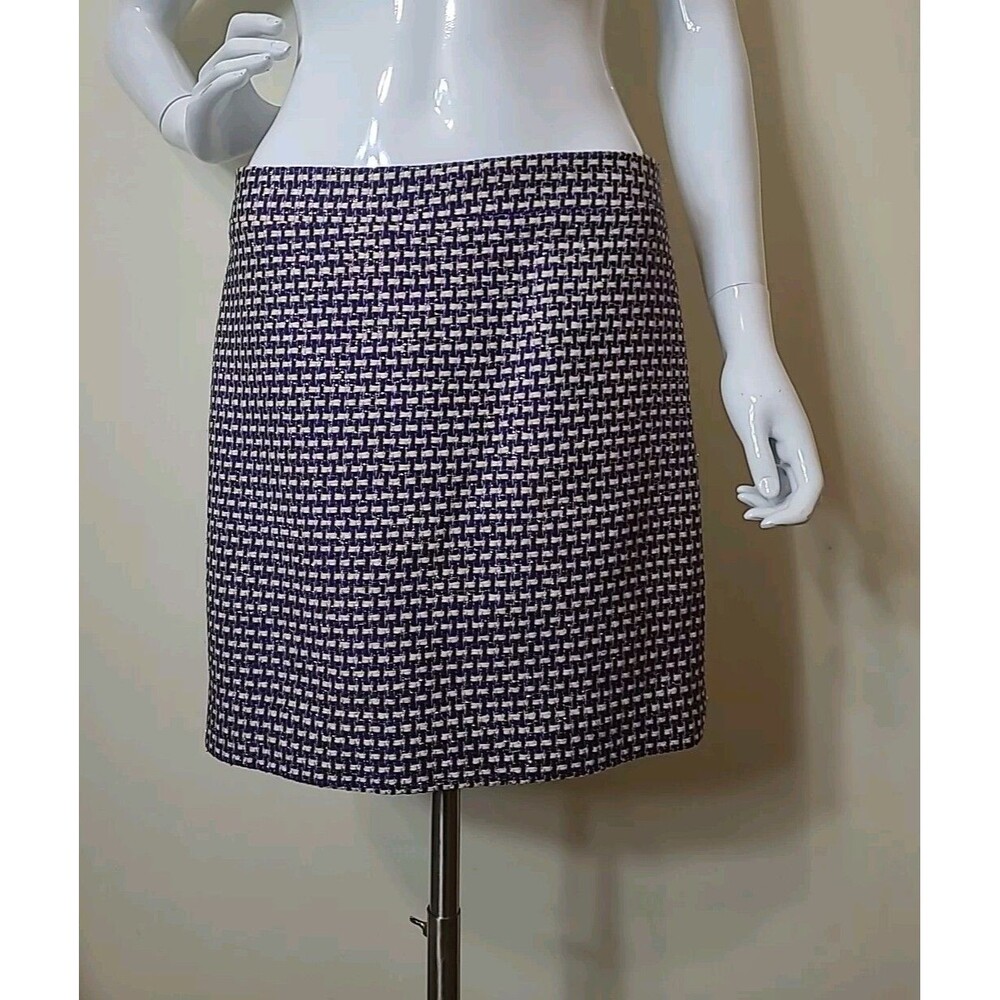 J Crew Short Silk Blend Pencil Skirt Multicolor  Size 4